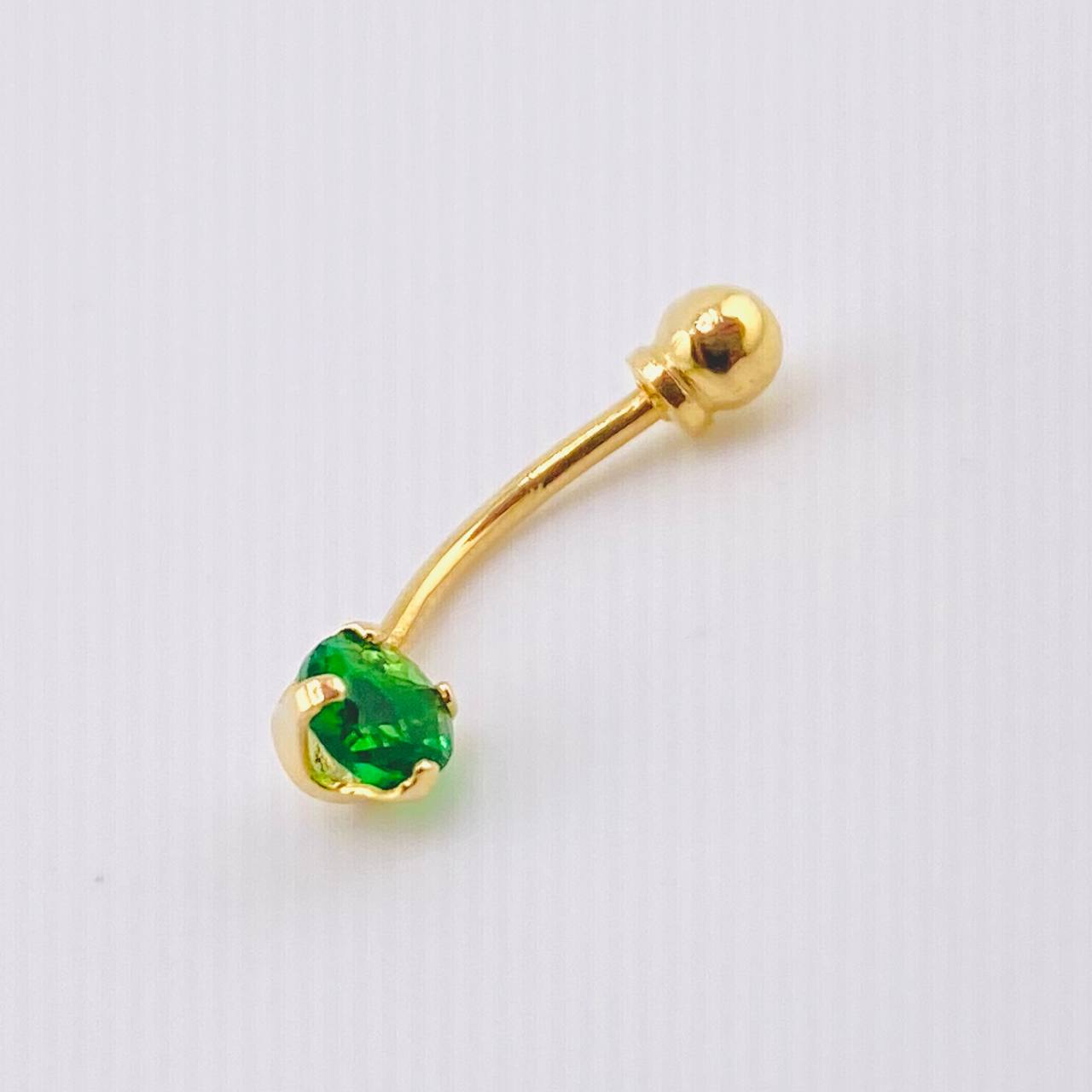 Piercing Ombligo 0.4gr / 3/4 in / Oro Amarillo 18K