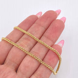 Cadena Franco 5.4gr / 23 1/2 in / 2.1mm Oro Amarillo +3 18K