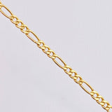 Cadena Figaro 6.55gr / 25 1/2 in / 3.1mm Oro Amarillo +1 18K