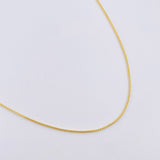 Cadena Franco 4.3gr / 23 1/2 in / 1mm Oro Amarillo +3 18K ©