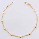 Pulso Cajón Bolas 2gr / 7 1/4 in / 3mm Oro Amarillo +3 18K *