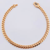 Pulso Cubano Monaco 6.9gr / 8 in / 4.9mm Oro Rosa +4 18K *