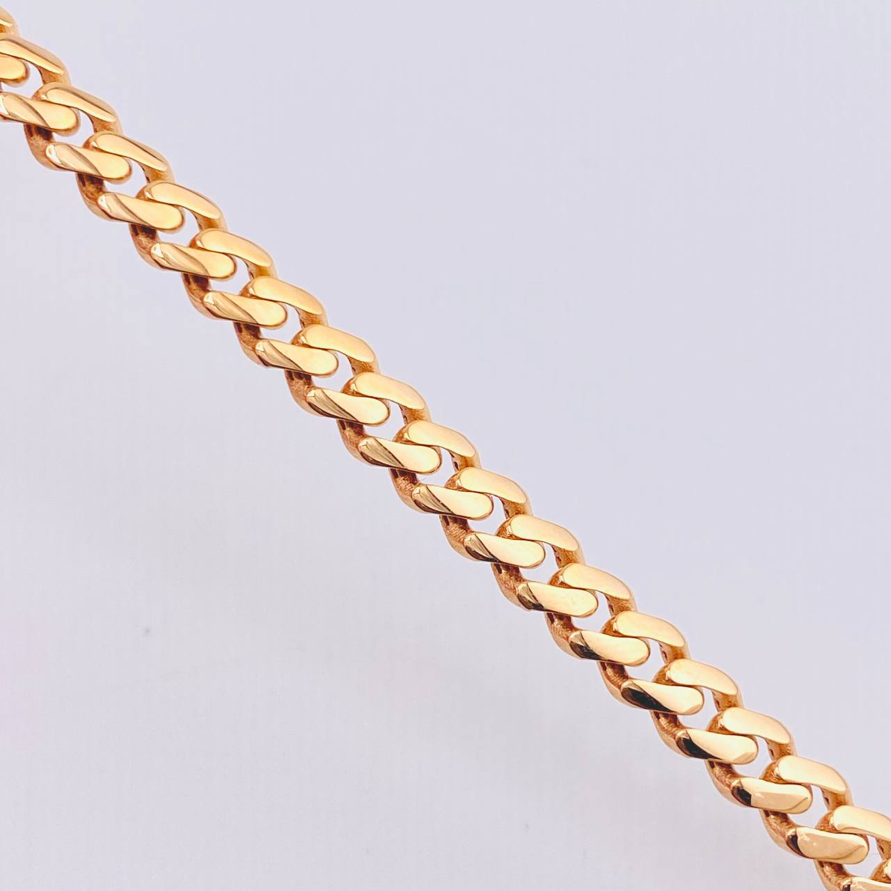 Pulso Cubano Monaco 6.9gr / 8 in / 4.9mm Oro Rosa +4 18K ©