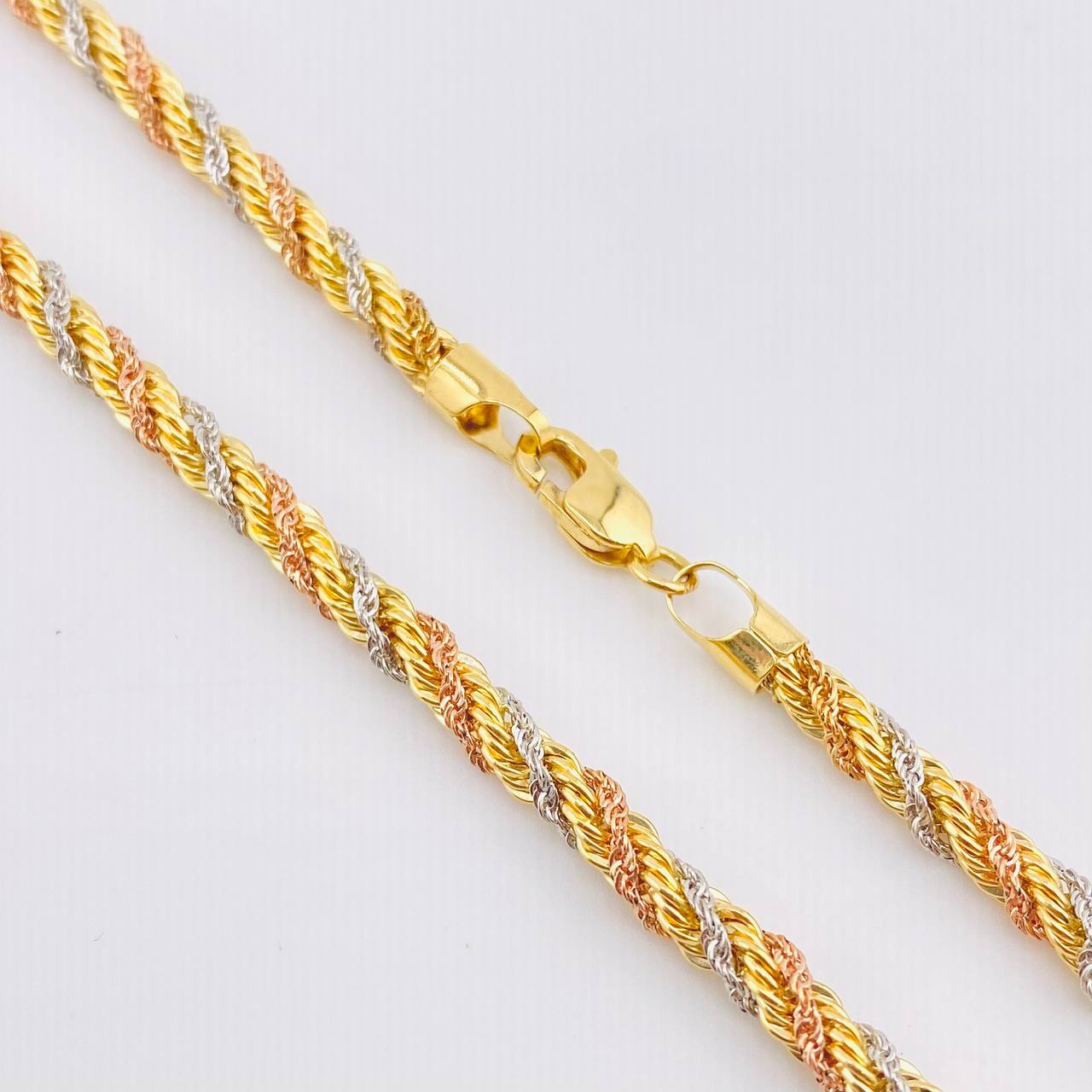 Rope Chain 9.65gr / 19 3/4 in / 3.5mm Three Golds +3 18K ©