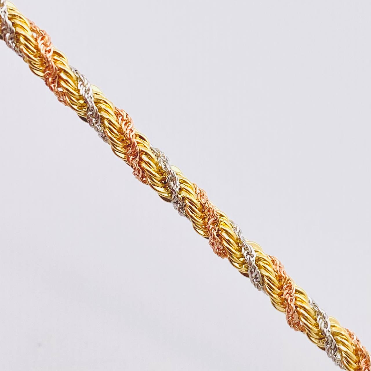 Rope Chain 9.65gr / 19 3/4 in / 3.5mm Three Golds +3 18K ©