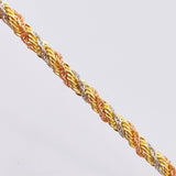 Rope Chain 9.65gr / 19 3/4 in / 3.5mm Three Golds +3 18K ©