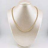 Rope Chain 9.55gr / 19 3/4 in / 3.5mm Three-Tone Gold +3 18K *