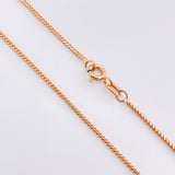 Cadena Franco 4.4gr / 19 3/4 in / 1.2mm Oro Rosa +3 18K *