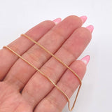 Cadena Franco 5.3gr / 23 1/2 in / 1.2mm Oro Rosa +3 18K