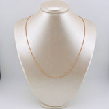 Cadena Franco 4.4gr / 19 3/4 in / 1.2mm Oro Rosa +3 18K *