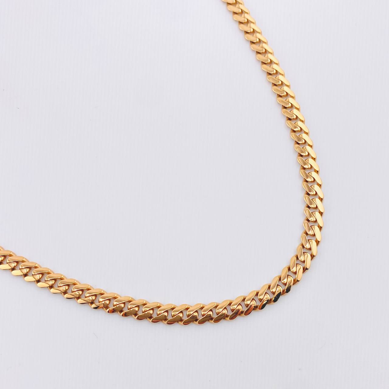 Cadena Cubana Monaco 19.5gr / 23 1/2 in / 4.9mm Oro Rosa +4 18K ©