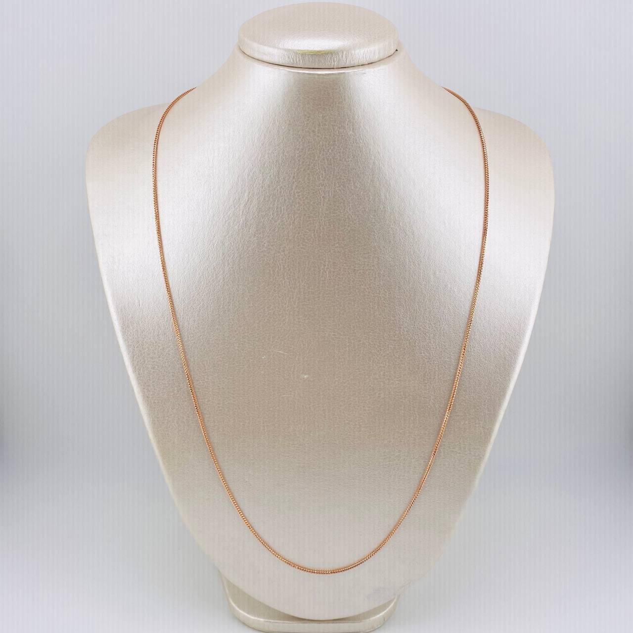 Cadena Franco 5.3gr / 23 1/2 in / 1.2mm Oro Rosa +3 18K