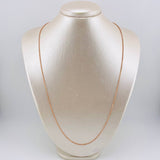 Cadena Franco 5.3gr / 23 1/2 in / 1.2mm Oro Rosa +3 18K