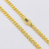 Cadena Cubana Monaco 20.5gr / 23 1/2 in / 5mm Oro Amarillo +4 18K *