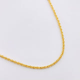 Cadena Morse Trenzada 10.25gr / 20 3/4 in / 2.3mm Oro Amarillo +3 18K ©