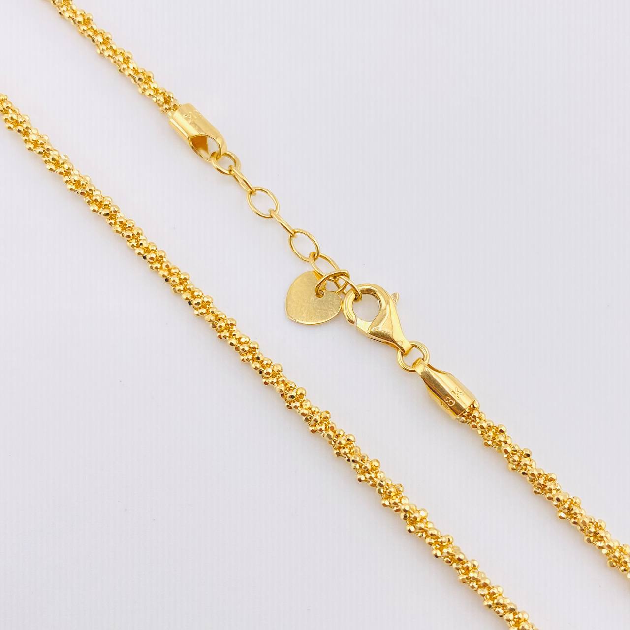 Cadena Morse Trenzada 10.6gr / 20 3/4 in / 2.3mm Oro Amarillo +3 18K *