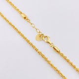 Cadena Morse Trenzada 10.6gr / 20 3/4 in / 2.3mm Oro Amarillo +3 18K *