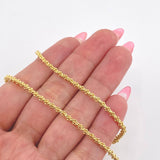 Cadena Morse Trenzada 10.25gr / 20 3/4 in / 2.3mm Oro Amarillo +3 18K ©