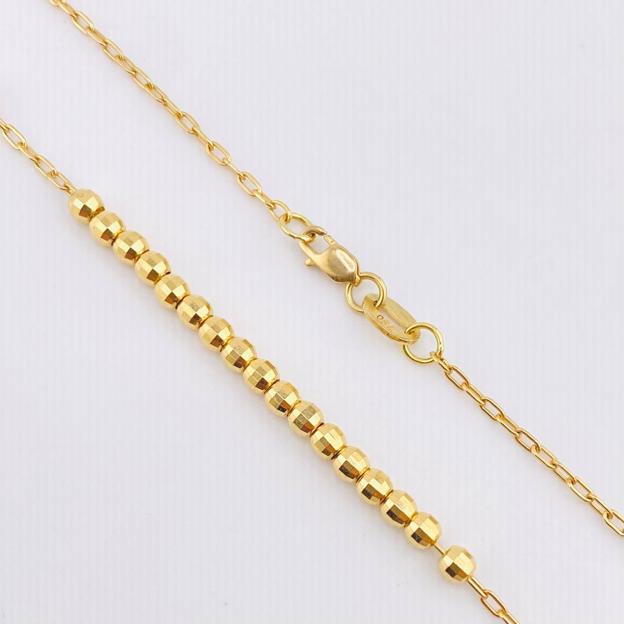 Cadena Cajón Bolas 3.9gr / 15 3/4 in / 3mm Oro Amarillo +3 18K ©