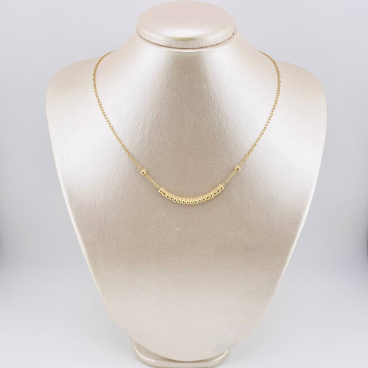 Cadena Cajón Bolas 3.85gr / 15 3/4 in / 3mm Oro Amarillo +3 18K