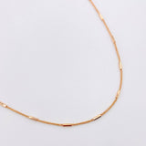 Cadena Franco Cilindros 3gr / 17 3/4 in / 1.4mm Oro Rosa +3 18K *