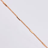 Cadena Franco Cilindros 3gr / 17 3/4 in / 1.4mm Oro Rosa +3 18K *