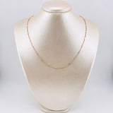 Cadena Franco Cilindros 2.95gr / 17 3/4 in / 1.3mm Oro Rosa +3 18K