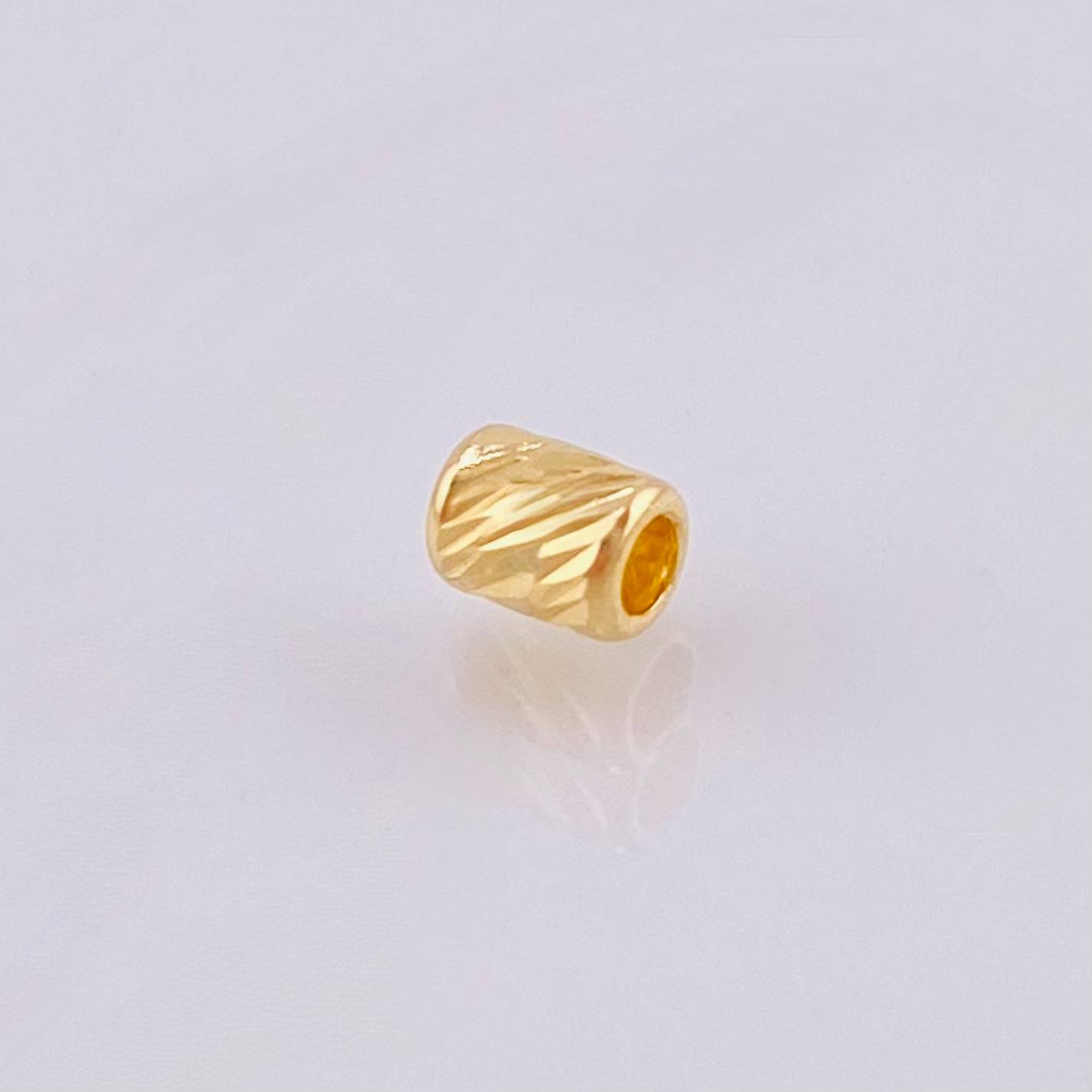 Herraje Cilindro 0.05gr / 4mm Oro Amarillo 18K ©