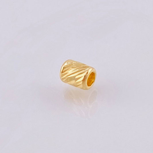 Herraje Cilindro 0.1gr / 4mm Oro Amarillo 18K ©