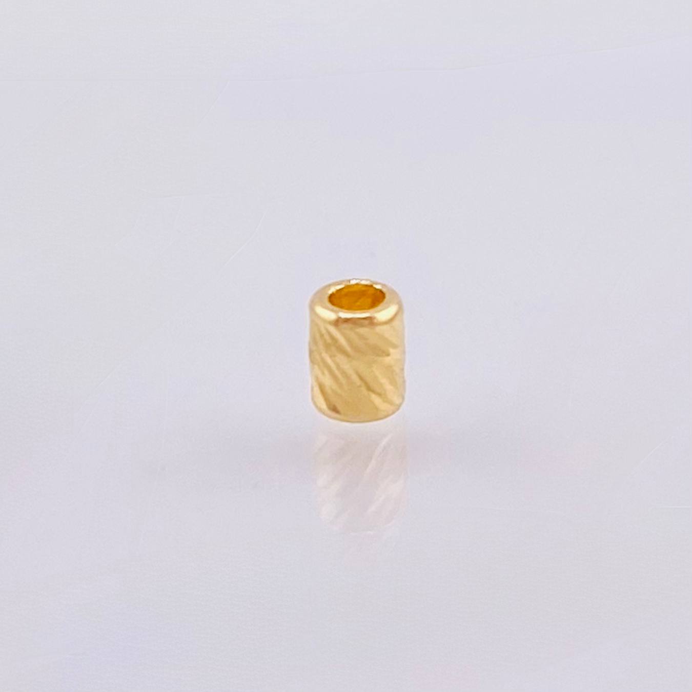 Herraje Cilindro 0.05gr / 4mm Oro Amarillo 18K ©