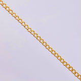 Cadena Cubana 1.55gr / 17 3/4 in / 1.9mm Oro Amarillo +1 18K