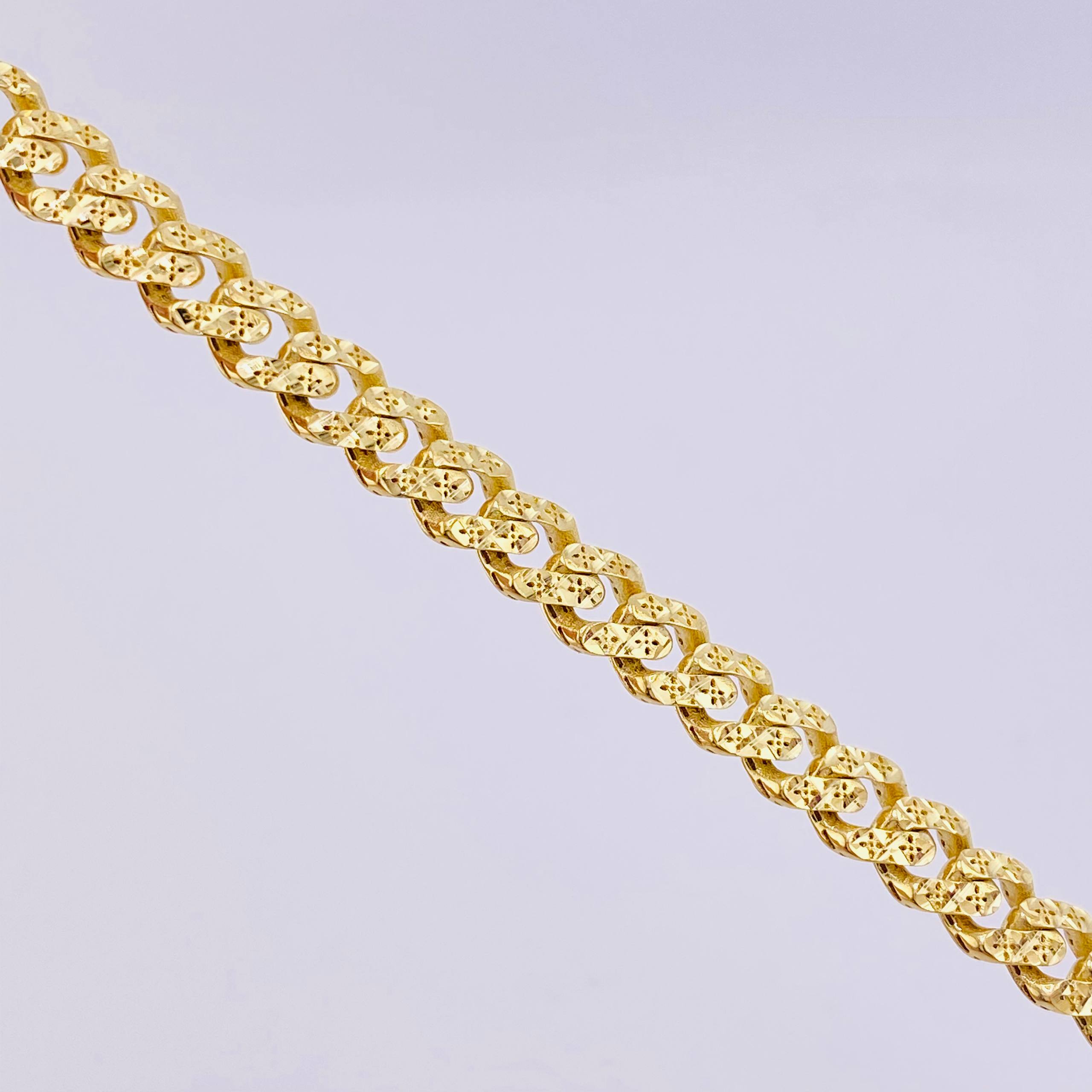 Cuban Links Monaco 24.7gr / 23 1/2 in / 6.5mm Yellow Gold +4 18K ©