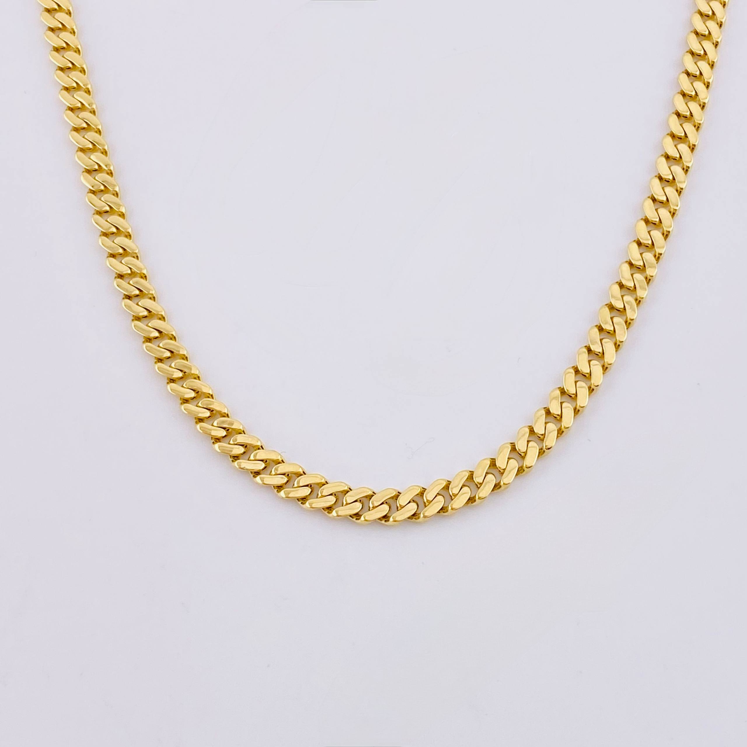 Cadena Cubana Monaco 15.45gr / 19 3/4 in / 5mm Oro Amarillo +4 18K ©