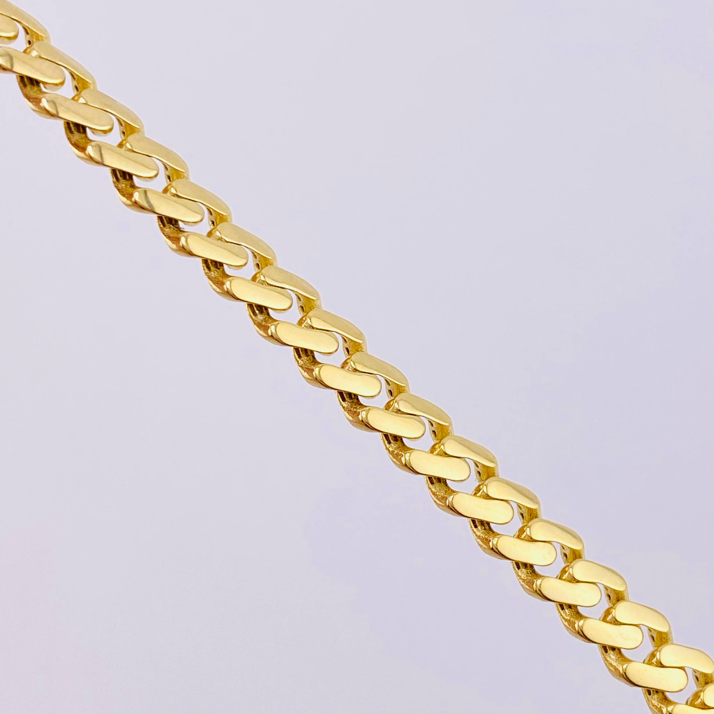 Cadena Cubana Monaco 16.3gr / 19 3/4 in / 5mm Oro Amarillo +4 18K *