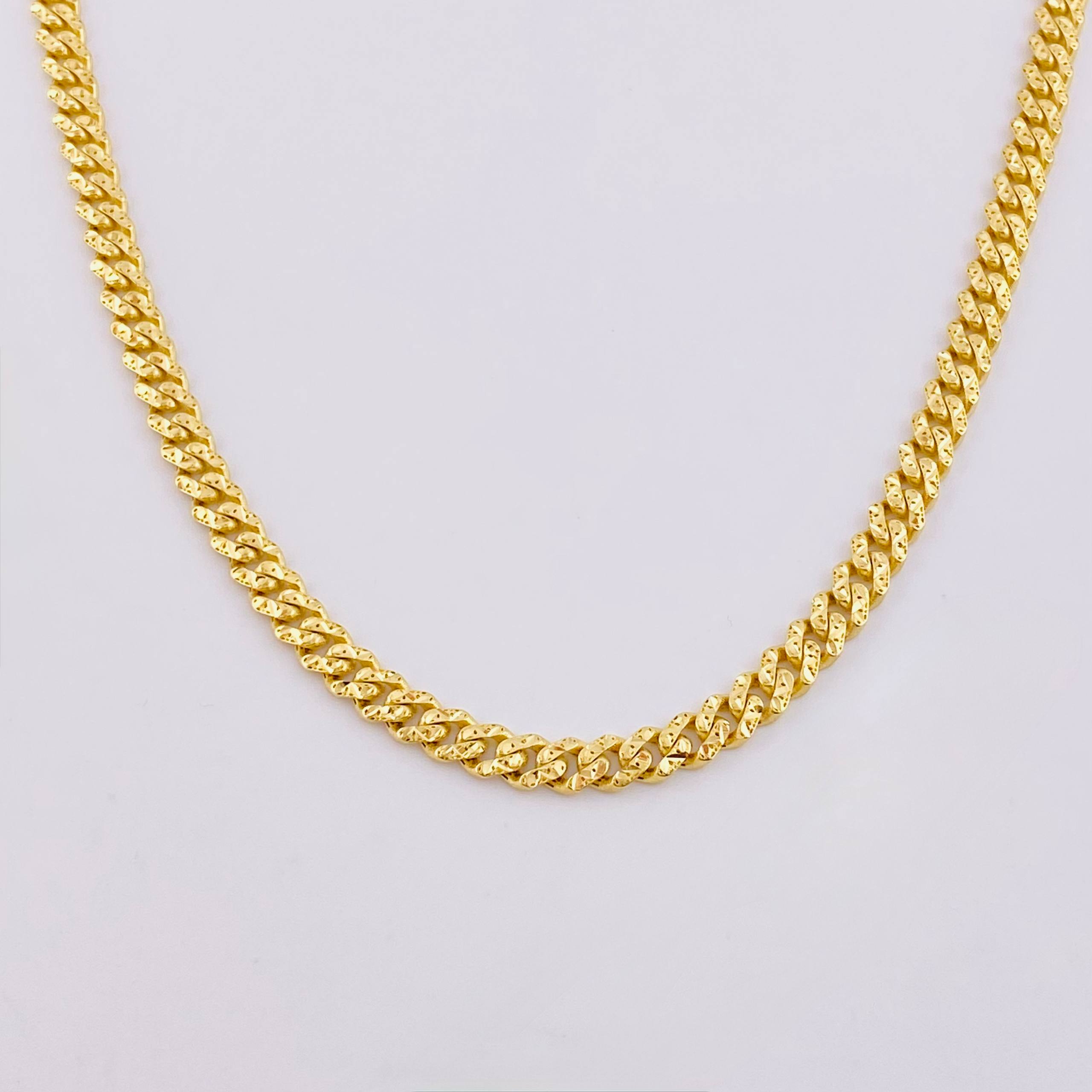 Cadena Cubana Monaco 16.35gr / 19 3/4 in / 4.9mm Oro Amarillo +4 18K *