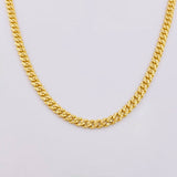 Cadena Cubana Monaco 16.35gr / 19 3/4 in / 4.9mm Oro Amarillo +4 18K *