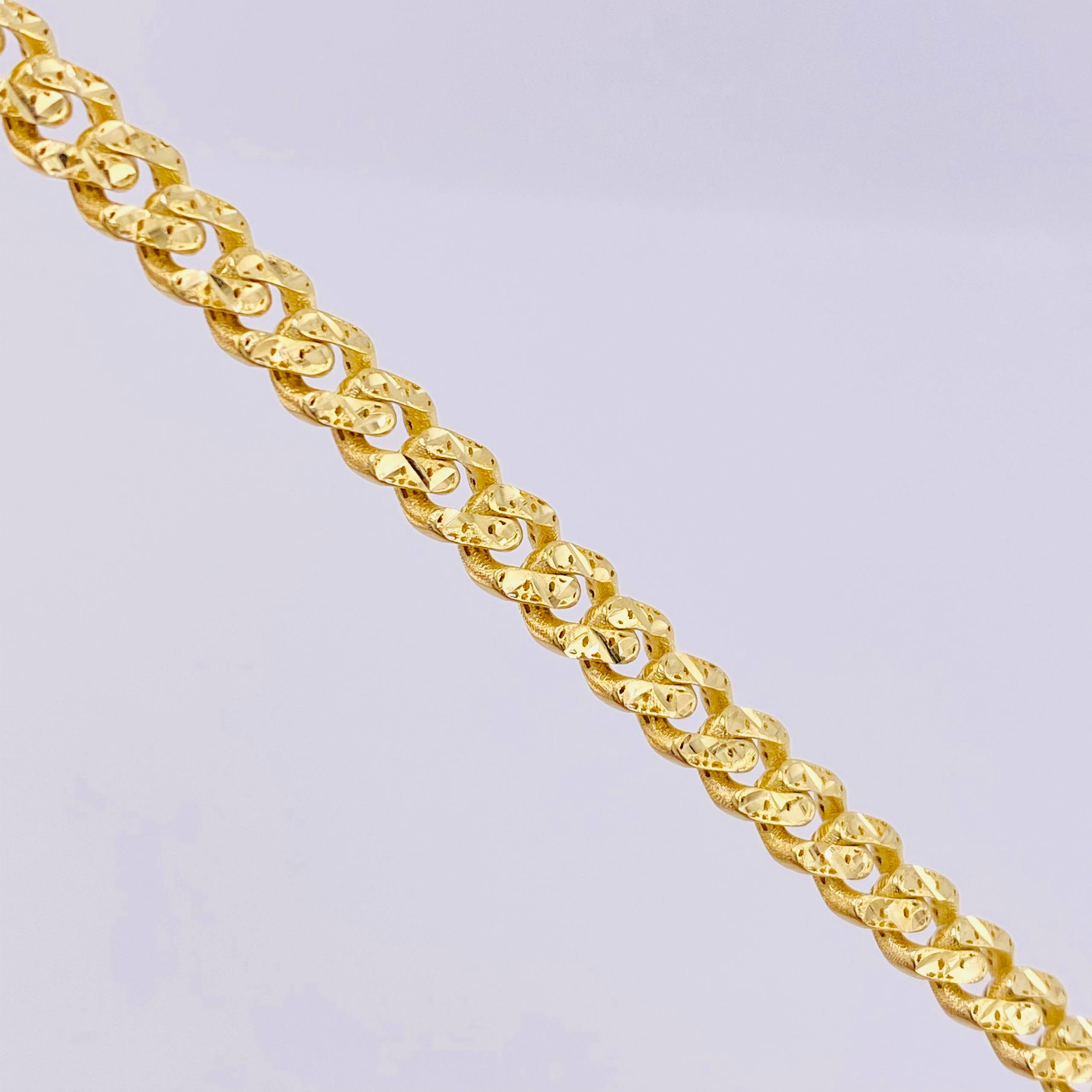 Cadena Cubana Monaco 16.35gr / 19 3/4 in / 4.9mm Oro Amarillo +4 18K *