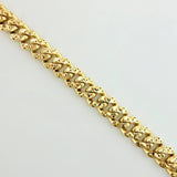 Pulso Cubano Monaco 7.2gr / 8 in / 5mm Oro Amarillo +4 18K *