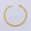 Pulso Cubano Monaco 6.85gr / 8 in / 5mm Oro Amarillo +4 18K *