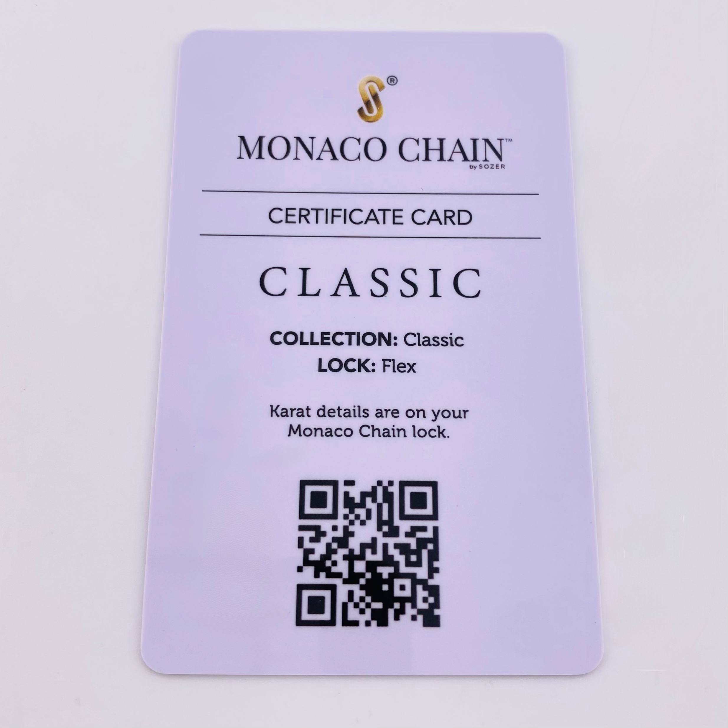 Cadena Cubana Monaco 16.35gr / 19 3/4 in / 4.9mm Oro Amarillo +4 18K *