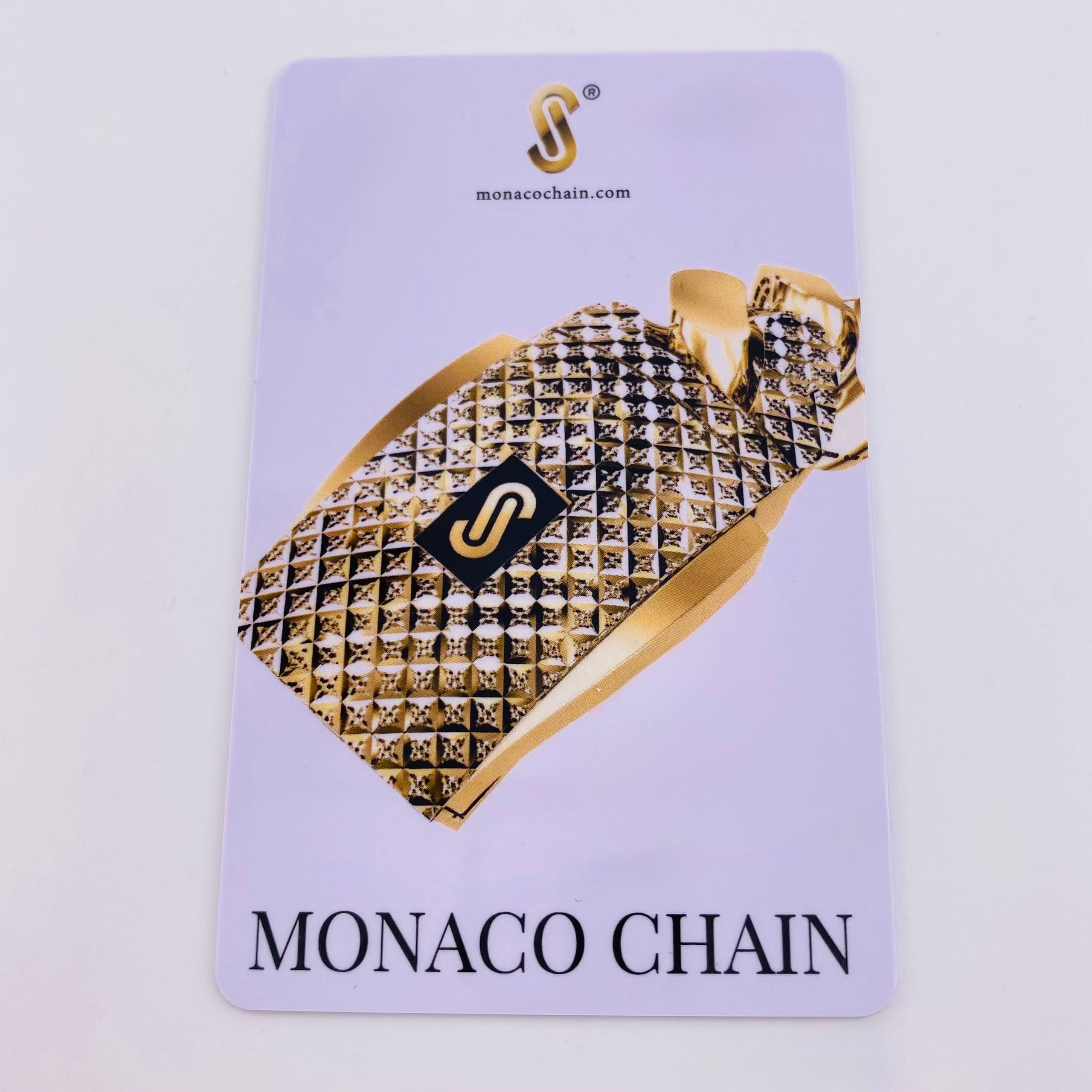 Pulso Cubano Monaco 7.2gr / 8 in / 5mm Oro Amarillo +4 18K *