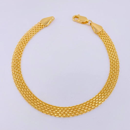 Pulso Chino 3.95gr / 7 1/4 in / 5.7mm Oro Amarillo +1 18K *