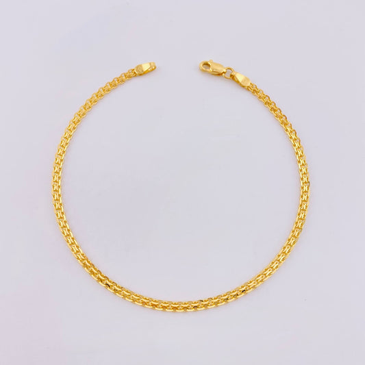 Pulso China 2.65gr / 7 1/4 in / 2.3mm Oro Amarillo +1 18K ©