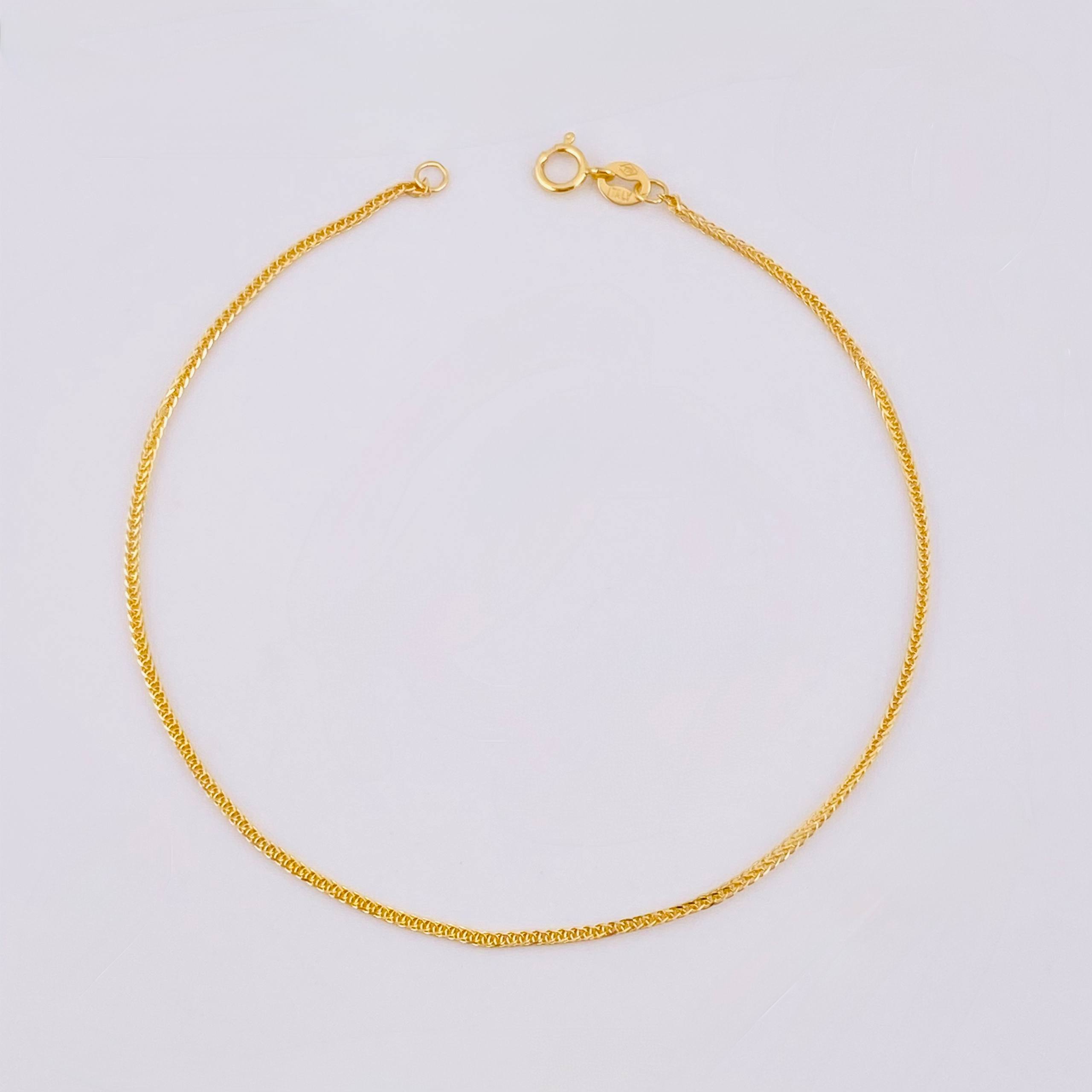 Franco Bracelet 0.8gr / 7 1/4 in / 0.7mm Yellow Gold 18K ©