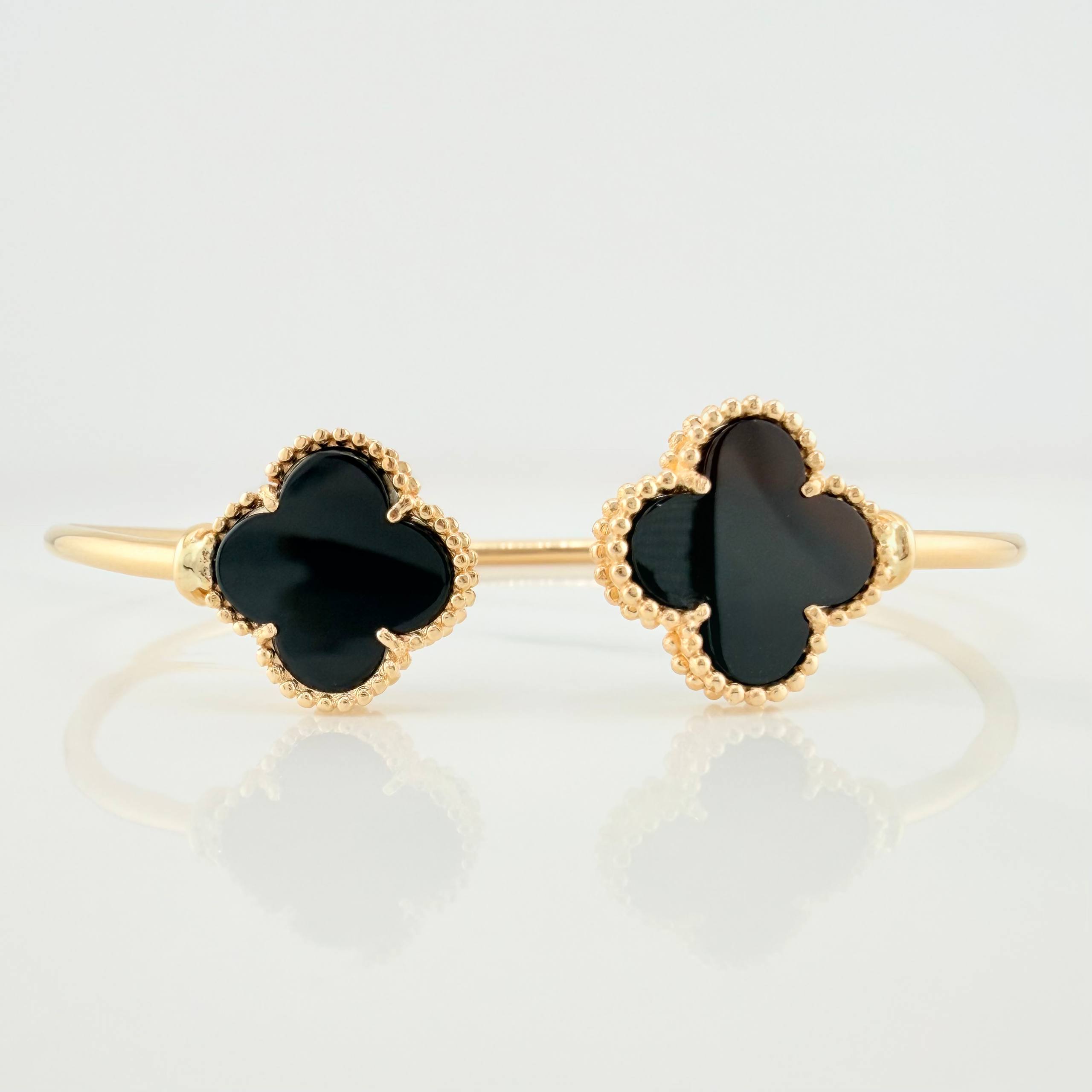 Clover Bracelet 7.55 g / 7 in / 2 mm Yellow Gold 18K