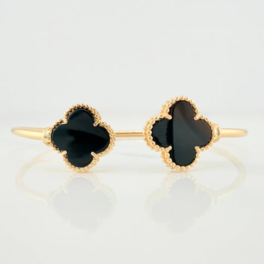 Clover Bracelet 7.55 g / 7 in / 2 mm Yellow Gold 18K