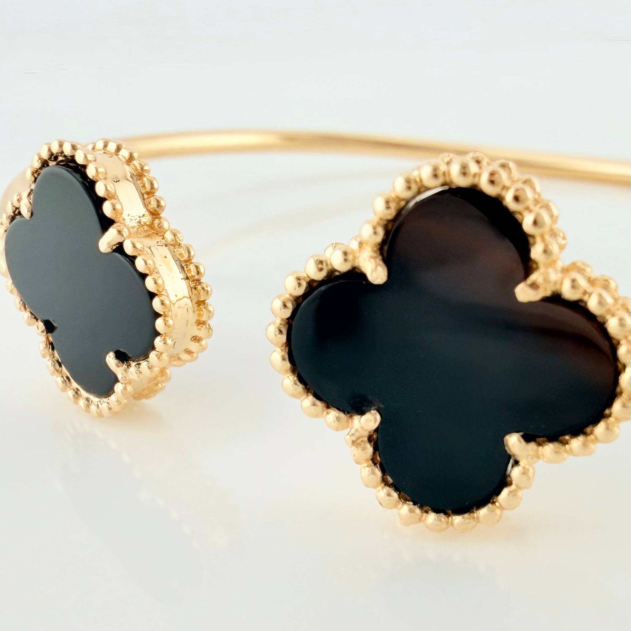 Clover Bracelet 7.55 g / 7 in / 2 mm Yellow Gold 18K