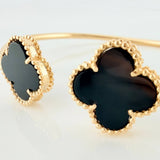 Clover Bracelet 7.55 g / 7 in / 2 mm Yellow Gold 18K