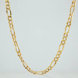 Cadena Figaro 7.8gr / 28 1/4 in / 4.4mm Oro Amarillo +1 18K %