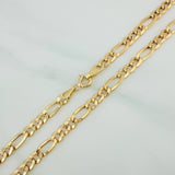 Cadena Figaro 7.8gr / 28 1/4 in / 4.4mm Oro Amarillo +1 18K %